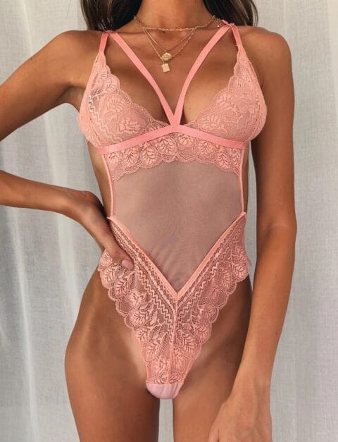 Strappy Lace Comfort Teddy